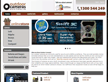 Tablet Screenshot of outdoorcameras.com.au